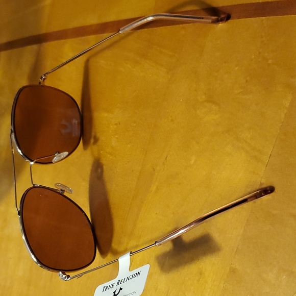 NWT True Religion Aviator Gold TR4147 Sunglass - Picture 4 of 8